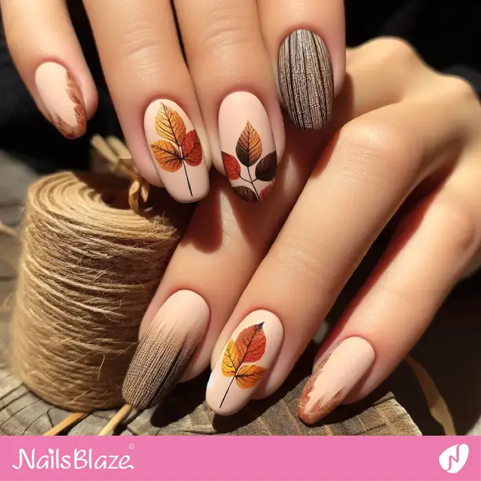 Fall Leaves Nails | Seasonal - NB1178